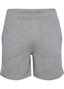 Shorts Hummel "HMLPULSE SWEAT SHORTS", Damen, Gr. M (38), N-Gr, grau melange, Obermaterial: 51% Baumwolle, 40% Polyester, 9% Viskose, Hosen Shorts