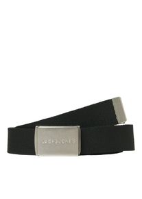 Jack & Jones Stoffg&uuml;rtel JACK & JONES "JACLONDON WOVEN BELT NOOS", Herren, Gr. 95, schwarz, Microfaser, unifarben, G&uuml;rtel Stoffg&uuml;rtel