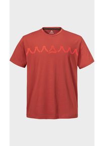 Sch&ouml;ffel Funktionsshirt SCH&Ouml;FFEL "T Shirt Style Elmori MEN", Herren, Gr. 46, 5590, rot, Oberstoff: 60% Baumwolle, 40% Polyester, Rundhals, Shirts Funktionsshirt