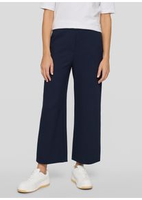 Stoffhose Rabe, Damen, Gr. 46, N-Gr, marine, Web, Obermaterial: 48% Viskose, 47% Polyester, 5% Elasthan, unifarben, normal 7/8-L&auml;nge, Hosen Stoffhose, 7/8-L&auml;nge, mit weitem Bein
