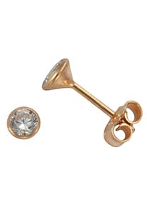 Paar Ohrstecker Firetti "Schmuck Geschenk Silber 925 Ohrschmuck Solit&auml;r" Gr. 2, rosa (ros&eacute;goldfarben, kristallwei&szlig;), Ohrringe, Damen, 2, Silber 925 (Sterlingsilber), Paar Ohrstecker, mit Zirkonia (synth.)