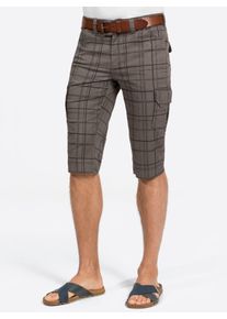 Bermudas Catamaran, Herren, Gr. 60, Normalgr&ouml;&szlig;en, grau (anthrazit, kariert), 98% Baumwolle, 2% Elasthan, gemustert, kariert, kurz, Hosen Bermudas