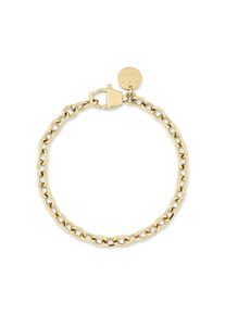 Edelstahlarmband Copenhagen Studios "Schmuck Geschenk Edelstahl Armkette Basic Chunky", gelbgoldfarben, Armb&auml;nder, Damen, 21cm, Edelstahl, Edelstahlarmband