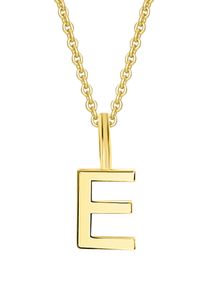 Kettenanh&auml;nger ONE ELEMENT "Buchstabe E Buchstaben Anh&auml;nger aus 333 Gelbgold", gold, Schmuckanh&auml;nger, Damen, Gelbgold 333, Kettenanh&auml;nger