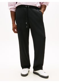 Tommy Hilfiger Big & Tall Stoffhose "BT-MODERN ATH TRACKPANTS", Herren, Gr. 4XL, N-Gr, schwarz, Web, Obermaterial: 95% Polyester, 5% Elasthan, TOMMY HILFIGER BIG & TALL, lang, Hosen Stoffhose, elastischer Bund mit Tunnelzug, Gro&szlig;e Gr&ouml;&szlig;en