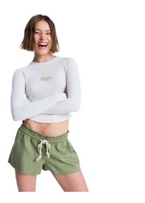 Shorts Roxy "Oceanside", Damen, Gr. XL, oil gr&uuml;n, Obermaterial: 55% Leinen, 45% Viskose;, Hosen Shorts