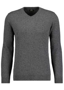 Rundhalspullover Ragman, Herren, Gr. 48, anthrazit, Strick, 90% Wolle 10% Kaschmir, Pullover Rundhalspullover