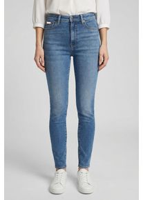 High-waist-Jeans Calvin Klein Jeans, Damen, Gr. 25, L&auml;nge 30, vintage avenue, Denim/Jeans, Obermaterial: 80% Baumwolle, 12% Polyester, 6% Elastomultiester, 2% Elasthan, unifarben, skinny fit lang, Jeans High-waist-Jeans, skinny fit, used washed