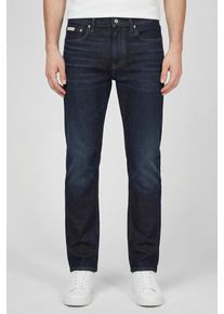 Slim-fit-Jeans Calvin Klein Jeans "SLIM TAPER JEANS", Herren, Gr. 38, L&auml;nge 34, sapphire tango, Denim/Jeans, Obermaterial: 98% Baumwolle, 2% Elasthan, unifarben, slim fit lang, Jeans Slim-fit-Jeans, Slim fit