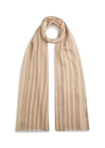 Modeschal Tommy Hilfiger "ELEVATED CHIC", Damen, classic beige, Web, Baumwollmischung, gestreift, Modet&uuml;cher Modeschal, Einheitsgr&ouml;&szlig;e
