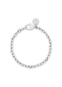 Edelstahlarmband Copenhagen Studios "Schmuck Geschenk Edelstahl Armkette Basic Chunky", edelstahlfarben, Armb&auml;nder, Damen, 21cm, Edelstahl, Edelstahlarmband