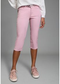 Caprihose Laura Scott, Damen, Gr. 46, N-Gr, rose, Web, Obermaterial: 98% Baumwolle, 2% Elasthan, Hosen Caprihose, Webhose f&uuml;r Casualmode und Streetwear, femininer Stil
