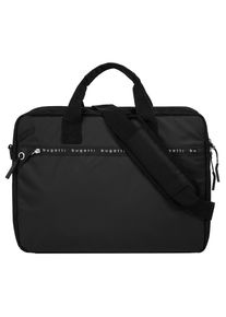 Aktentasche Bugatti "BLANC DELIGHT", Gr. B/H/T: 39cm x 28cm x 9cm onesize, schwarz, Kunstfaser, leicht gl&auml;nzend, unifarben, Taschen Aktentasche