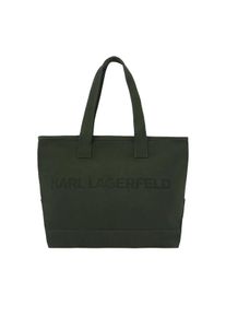 K by KARL LAGERFELD Karl Lagerfeld Shopper - Extra gro&szlig;e Tote Bag mit Logo - Gr. unisize - in Gr&uuml;n - f&uuml;r Damen