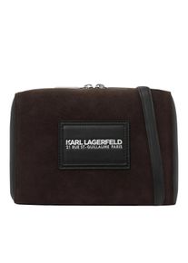K by KARL LAGERFELD Karl Lagerfeld Crossbody Bags - K/Traveller Umh&auml;ngetasche aus Wildlederimitat - Gr. unisize - in Braun - f&uuml;r Damen