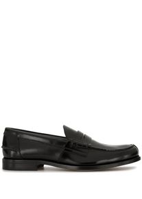 Tod's Tod's Loafer - Round Toe Slip-On Black Leather Loafers - Gr. 10 - in Schwarz - f&uuml;r Damen