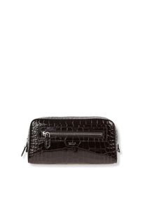 Tom Ford Crossbody Bags - Crocodile-Effect Pouch - Gr. unisize - in Schwarz - f&uuml;r Damen