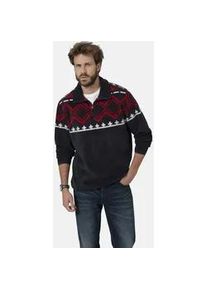 Sweatshirt Babista "Sweatshirt BELLAVUNZO", Herren, Gr. L, blau (dunkelblau), Obermaterial: 100% Polyester COOLMAX PES(Coolmax)., Sweatjacken Sweatshirt