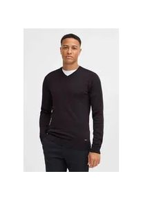 Strickpullover Blend "BHWeber", Herren, Gr. 3XL, schwarz, 78% Viskose, 22% Polyester, unifarben, Basic, regular fit normal, V-Ausschnitt, eingesetzt, Pullover Strickpullover, Stilvoller Strickpullover