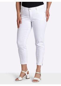 Ascari sheego Gro&szlig;e Gr&ouml;&szlig;en Stretch-Jeans mit Bauch-weg-Effekt, wei&szlig;, Gr&ouml;&szlig;e 22 - Damen