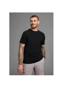 T-Shirt Bruno Banani, Herren, Gr. M (48/50), schwarz, Single Jersey, Obermaterial: 100% Baumwolle, washed, slim fit, Rundhals, Shirts T-Shirt, Gewaschene Optik mit Brusttasche