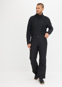 bonprix Wasserdichte Thermo-Funktionshose mit Hosentr&auml;gern, schwarz, Gr.54, Ski-Funktions-Thermohose mit abnehmbarem Latz