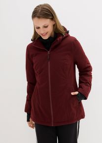 bonprix Wasserdichte 2in1 Optik Funktions-Jacke, rot, Gr.40, Winddichte Regenjacke