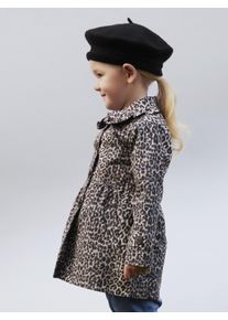 Trenchcoat name it "NMFMADELIN TRENCH COAT AOP", M&auml;dchen, Gr. 92, birch, Web, Obermaterial: 85% Polyester, 15% Baumwolle, Po-bedeckend, M&auml;ntel Trenchcoat