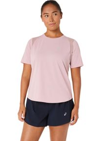 Laufshirt asics "ROAD SS TOP", Damen, Gr. M, morganite, Obermaterial: 94% Polyester, 6% Elasthan, Shirts Laufshirt