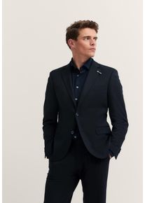Anzugsakko Bugatti "Regular Fit", Herren, Gr. 60, 390, marine, 66% Polyester, 21% Viskose, 10% Polyamid, 3% Elasthan, unifarben, regular fit, Sakkos Anzugsakko, Jersey-Artikel mit Stretch