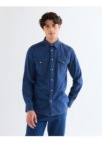 Langarmhemd Wrangler "WESTERN SHIRT", Damen, Gr. 3XL, N-Gr, caroline_creek, Web, Obermaterial: 100% Baumwolle, regular fit normal, &Auml;rmel mit &Auml;rmelschlitz Manschette mit Druckkn&ouml;pfen, Hemden Langarmhemd