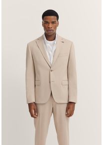 Anzugsakko Bugatti "Regular Fit", Herren, Gr. 27, 30, beige, 66% Polyester, 21% Viskose, 10% Polyamid, 3% Elasthan, unifarben, regular fit, Sakkos Anzugsakko, Jersey-Artikel mit Stretch