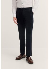 Anzughose Bugatti "Regular Fit", Herren, Gr. 58, Normalgr&ouml;&szlig;en, 390, marine, 66% Polyester, 21% Viskose, 10% Polyamid, 3% Elasthan, unifarben, regular fit, Hosen Anzughose, Jersey-Artikel mit Stretch