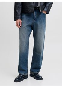 Jack & Jones Relax-fit-Jeans JACK & JONES "JJIALEX JJORIGINAL ST 336 BF", Herren, Gr. 31, L&auml;nge 30, blau denim pack:sdl jj 2261, Denim/Jeans, Obermaterial: 100% Baumwolle, Abriebeffekte, relaxed fit, Jeans Relax-fit-Jeans