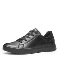 Sneaker Ara "ROM", Damen, Gr. 8,5 (42,5), schwarz, Glattleder, unifarben, Schuhe Sneaker, Schn&uuml;rschuh, Komfortschuh in Bequemweite G (= weit)