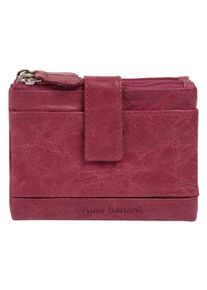 Geldb&ouml;rse Bruno Banani, Damen, pink, Leder, leicht gl&auml;nzend, unifarben, Kleinlederwaren Geldb&ouml;rse, echt Leder