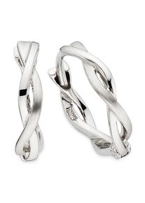 Paar Creolen Bruno Banani "Schmuck Geschenk Silbercreolen", silberfarben, Ohrringe, Damen, 15mm, Silber 925 (Sterlingsilber), Paar Creolen