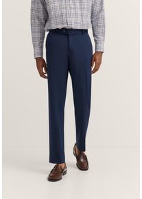 Anzughose Bugatti "Regular Fit", Herren, Gr. 98, Schlankgr&ouml;&szlig;en, 370, blau, 66% Polyester, 21% Viskose, 10% Polyamid, 3% Elasthan, unifarben, regular fit, Hosen Anzughose, Jersey-Artikel mit Stretch