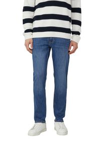 5-Pocket-Jeans s.Oliver, Damen, Gr. 31, L&auml;nge 34, dunkelblau used, Denim/Jeans, Obermaterial: 99% Baumwolle, 1% Elasthan, unifarben, normal lang, Jeans 5-Pocket-Jeans, mit Stretch