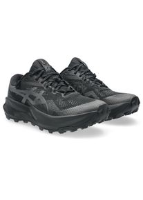 Trailrunningschuh asics "TRABUCO 14 GTX", Damen, Gr. 40,5, schwarz, graphite grau, Synthetik, Schuhe Trailrunningschuh, wasserdicht