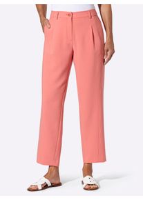 Webhose Inspirationen, Damen, Gr. 46, Normalgr&ouml;&szlig;en, koralle, 63% Polyester, 33% Viskose, 4% Elasthan, unifarben, Hosen Webhose