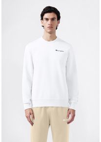 Sweatshirt Champion "ICONS CONTRAST Fleece Crewneck Sweatshirt", Herren, Gr. XL (56/58), wht, ns, Obermaterial: 70% Baumwolle, 30% Polyester, Sweatshirts Sweatshirt