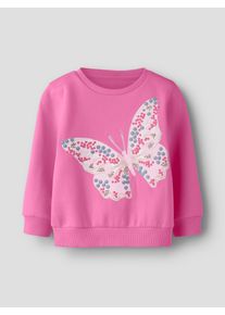 Sweatshirt name it "NMFDARITA LS NREG SWEAT UNB", M&auml;dchen, Gr. 92, strawberry moon, Sweatware, Obermaterial: 80% Baumwolle, 20% Polyester, bedruckt, unifarben, normal normal, Rundhals, Rippb&uuml;ndchen, Sweatshirts Sweatshirt