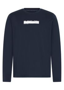 Langarmshirt Blend "BHKEMUEL GRAPHIC L/S TEE", Damen, Gr. L, salute, Single Jersey, Obermaterial: 100% Baumwolle, bedruckt, regular fit normal, Rundhals, Shirts Langarmshirt