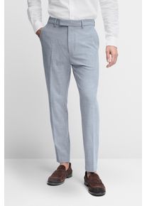 Anzughose Cinque "CIBEPPE", Herren, Gr. 46, N + S Gr, blau, Web, Obermaterial: 66% Polyester, 28% Viskose, 6% Elasthan, unifarben, gerade, unten schmal lang, Hosen Anzughose, Tapered-Fit, mit dezenter Struktur, normale Leibh&ouml;he