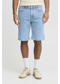 Shorts Blend "BHTWISTER-denimshorts", Damen, Gr. S, N-Gr, denim unwashed light blau, Web, Obermaterial: 98% Baumwolle, 2% Elasthan, Abriebeffekte, regular fit knielang, Hosen Shorts