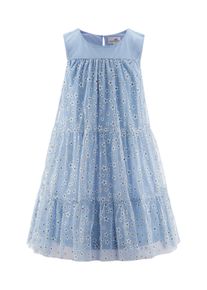 Sommerkleid happy girls "M&auml;dchenkleid", M&auml;dchen, Gr. 104, EURO-Gr&ouml;&szlig;en, light blau, Stoff, 100% Polyester, normal, Kleider Sommerkleid