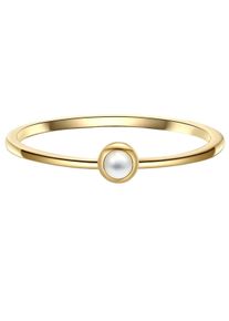 Glanzst&uuml;cke M&uuml;nchen Glanzst&uuml;cke M&uuml;nchen Ring - Sterling Silber Ring Perlmutt - Gr. 48 - in Gold - f&uuml;r Damen