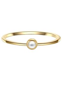 Glanzst&uuml;cke M&uuml;nchen Glanzst&uuml;cke M&uuml;nchen Ring - Sterling Silber Ring Perlmutt - Gr. 54 - in Gold - f&uuml;r Damen