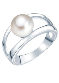 Valero Pearls Ring - Sterling Silber Perlen-Ring S&uuml;&szlig;wasser-Zuchtperle - Gr. 50 - in Silber - f&uuml;r Damen